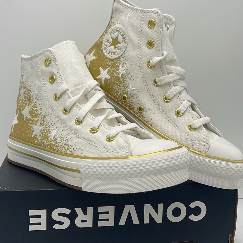 Converse WMNS High-Top Sneakers A12877C
CTAS EVA LIFT HI
VINTAGE WHITE/GOLD - Picture 4 of 16